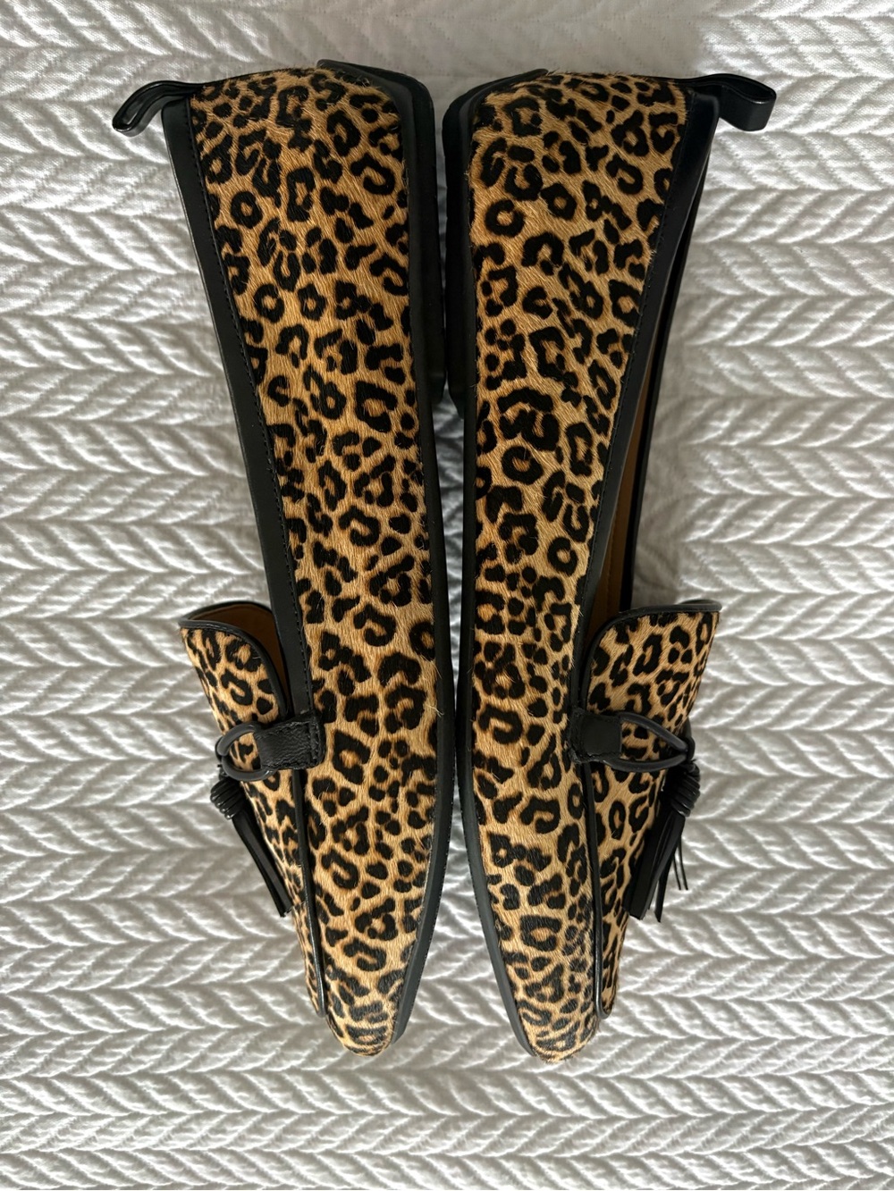 Talbots Leopard Print Tassel Loafers in calf leather Woman’s size 10M NEW - Picture 5 of 7
